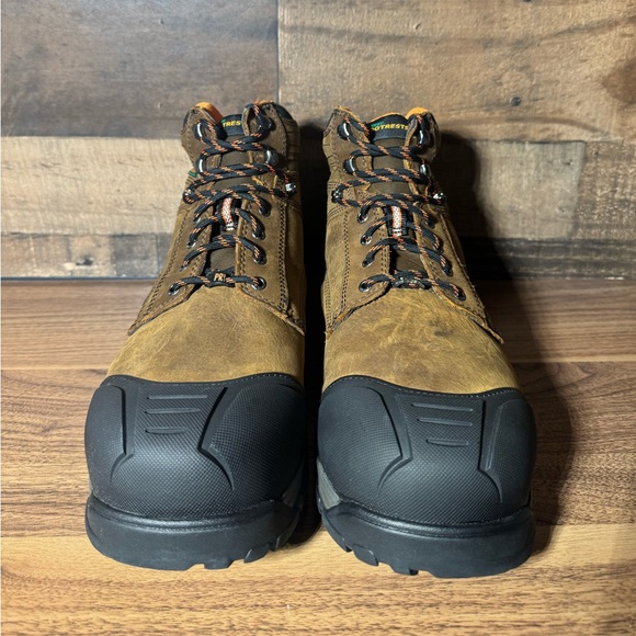 HYTEST K13562 Men's Brown, Comp Toe, EH, Met Guard, PR, Waterproof SZ 13W - Picture 2 of 10